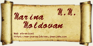 Marina Moldovan vizit kartica